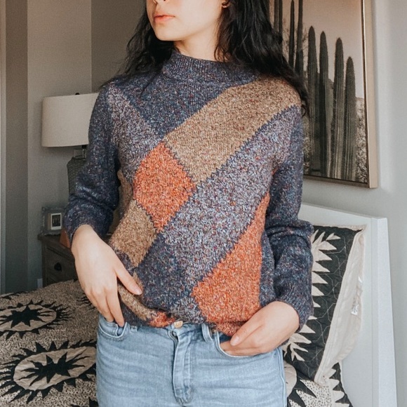 Vintage Sweaters - Colorful Vintage Sweater